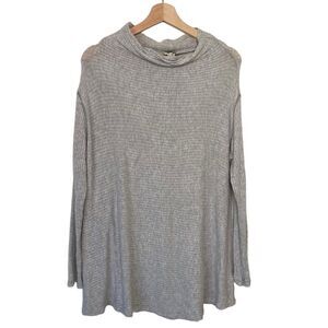 Free People We The Free ‘Lover’ Ribbed Split Back Sweater Pullover Top Size L